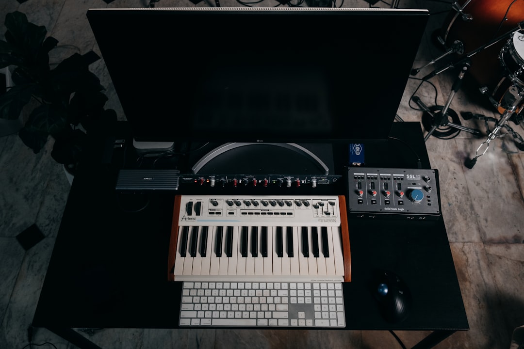 Photo home music studio equipment essentials