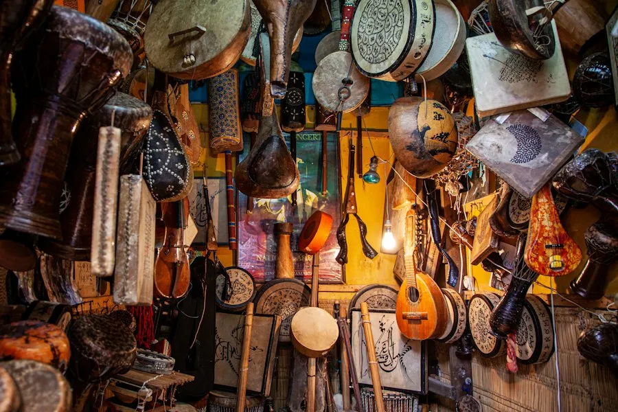 Photo traditional musical instruments